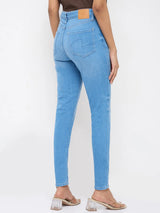 Women Alexa Jeans Super Skinny Fit Light Blue High Rise