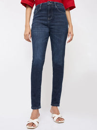 Women Alexa Jeans Super Skinny Fit Dark Blue High Rise