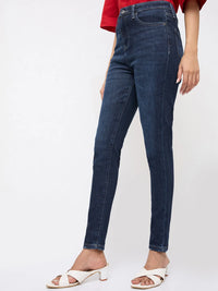 Women Alexa Jeans Super Skinny Fit Dark Blue High Rise