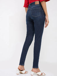 Women Alexa Jeans Super Skinny Fit Dark Blue High Rise