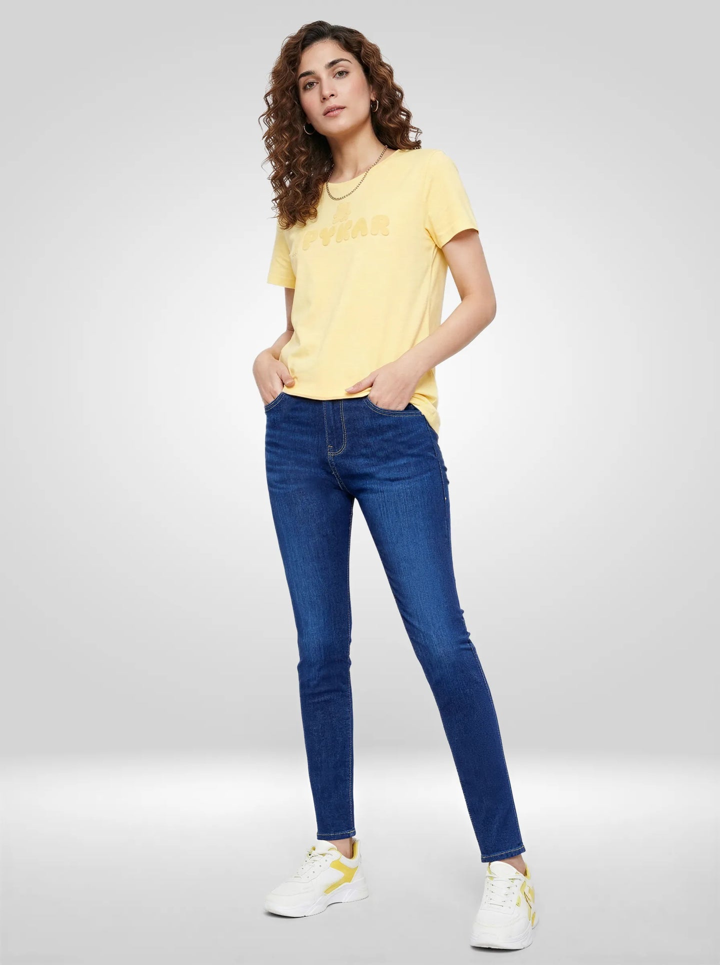Women Alexa Jeans Super Skinny Fit Dark Blue High Rise