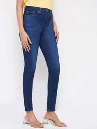 Women Alexa Jeans Super Skinny Fit Dark Blue High Rise