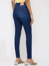 Women Alexa Jeans Super Skinny Fit Dark Blue High Rise