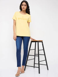Women Alexa Jeans Super Skinny Fit Dark Blue High Rise