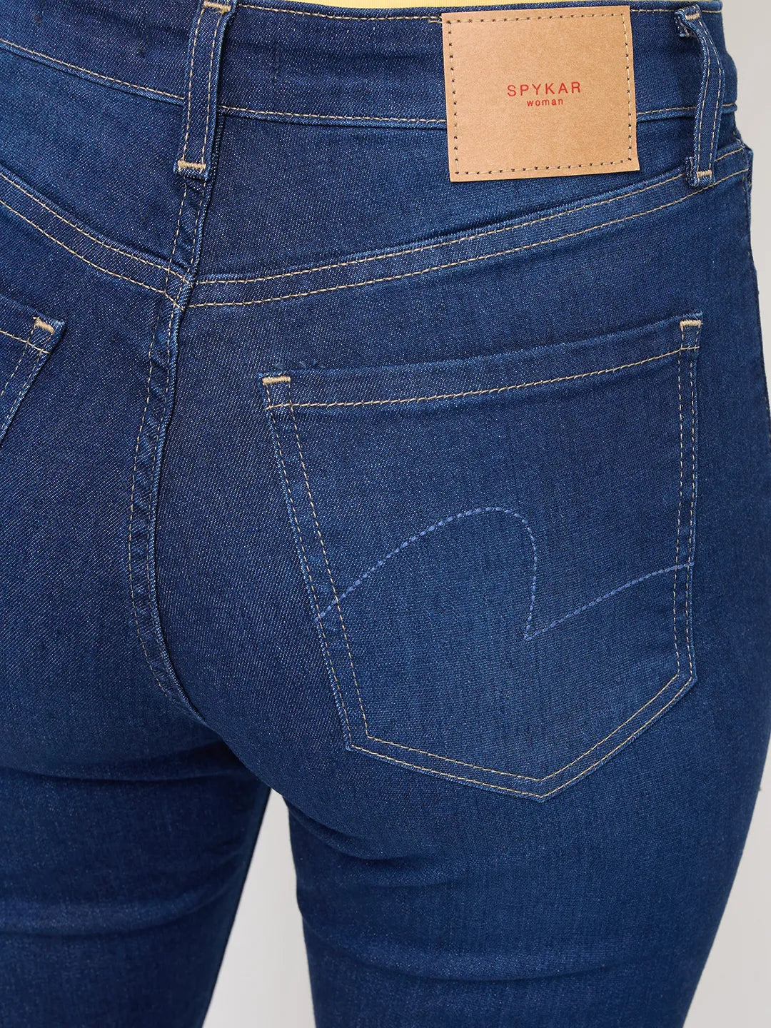 Women Alexa Jeans Super Skinny Fit Dark Blue High Rise