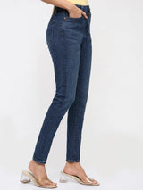 Women Alexa Jeans Super Skinny Fit Vintage Dark Blue High Rise