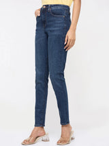Women Alexa Jeans Super Skinny Fit Vintage Dark Blue High Rise