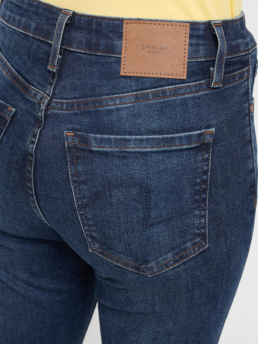Women Alexa Jeans Super Skinny Fit Vintage Dark Blue High Rise