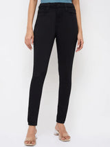 Women Alexa Jeans Super Skinny Fit Jet Black High Rise