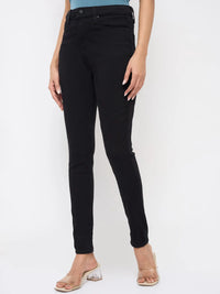 Women Alexa Jeans Super Skinny Fit Jet Black High Rise