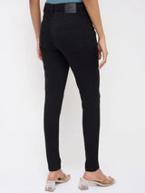 Women Alexa Jeans Super Skinny Fit Jet Black High Rise