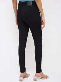 Women Alexa Jeans Super Skinny Fit Jet Black High Rise