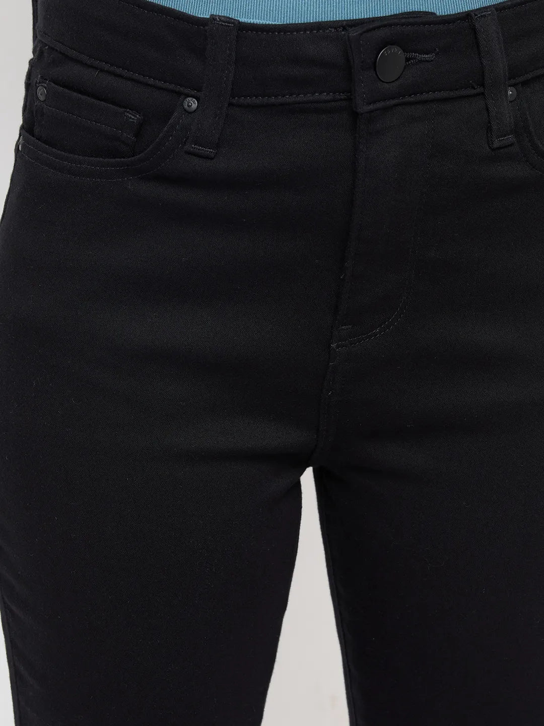 Women Alexa Jeans Super Skinny Fit Jet Black High Rise