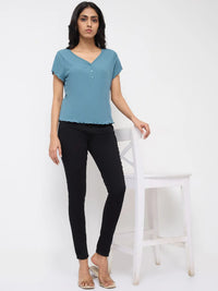 Women Alexa Jeans Super Skinny Fit Jet Black High Rise