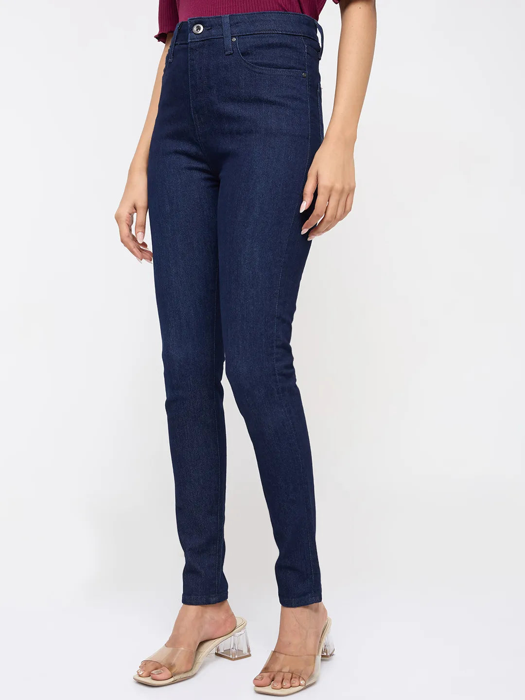 Women Alexa Jeans Super Skinny Fit Blue High Rise