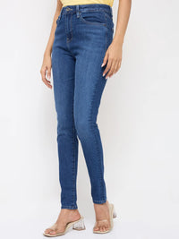 Women Alexa Jeans Super Skinny Fit Dark Blue High Rise