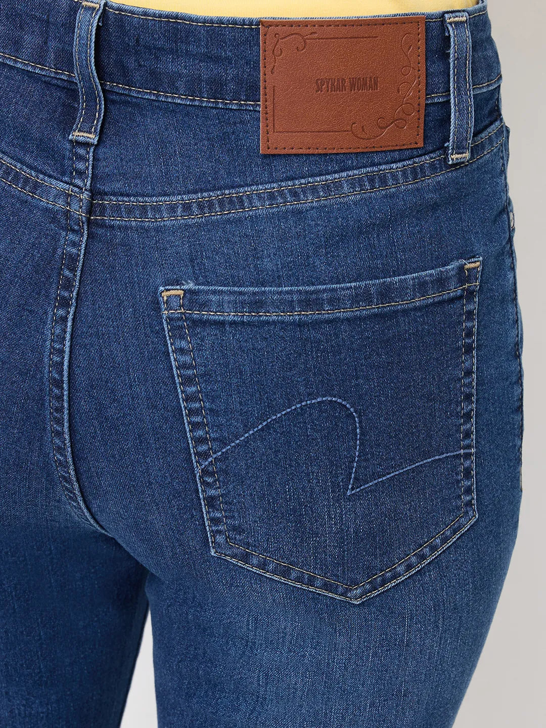 Women Alexa Jeans Super Skinny Fit Dark Blue High Rise
