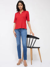 Women Alexa Jeans Super Skinny Fit Mid Blue High Rise