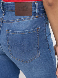 Women Alexa Jeans Super Skinny Fit Mid Blue High Rise