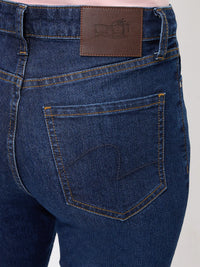 Women Alexa Jeans Super Skinny Fit Dark Blue High Rise