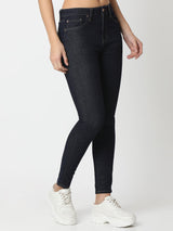 Women Jeans Super Skinny Fit Blue High Rise