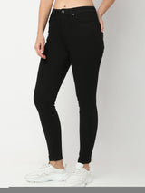 Women Alexa Jeans Super Skinny Fit Jet Black High Rise