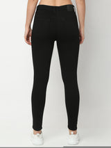 Women Alexa Jeans Super Skinny Fit Jet Black High Rise