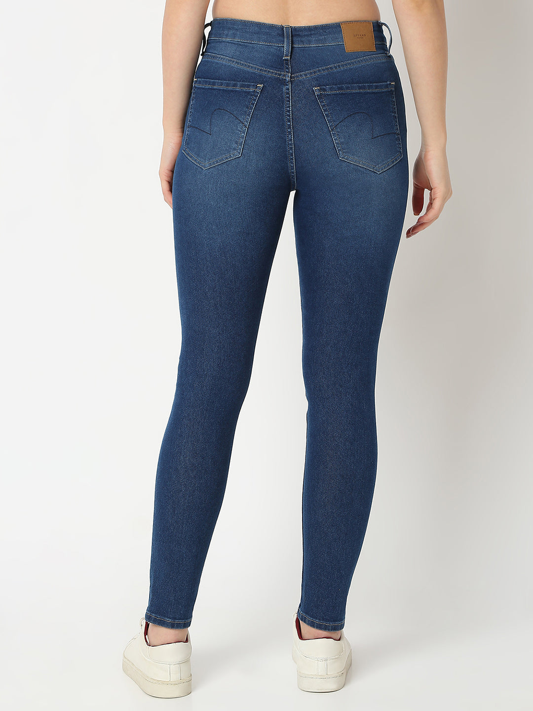 Spykar Super Skinny Fit High-Rise Light Fade Jeans For Women