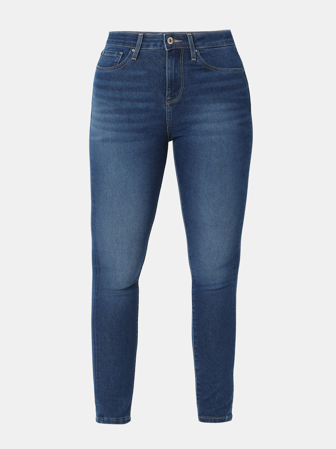 Spykar Super Skinny Fit High-Rise Light Fade Jeans For Women