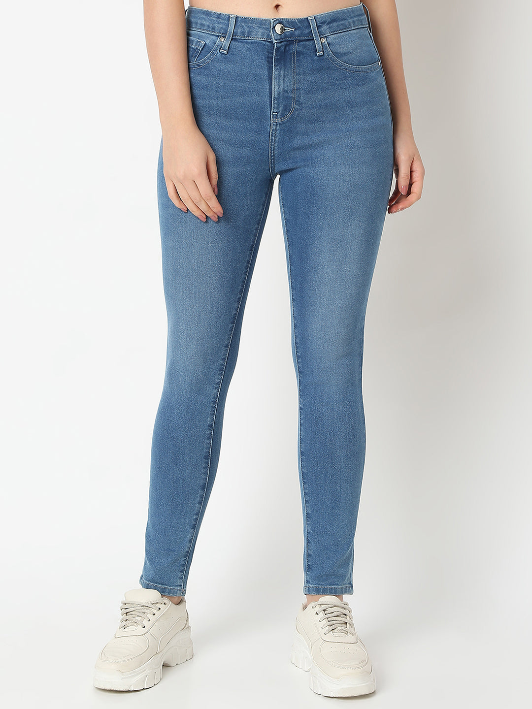 Spykar Super Skinny Fit High-Rise Jeans For Women