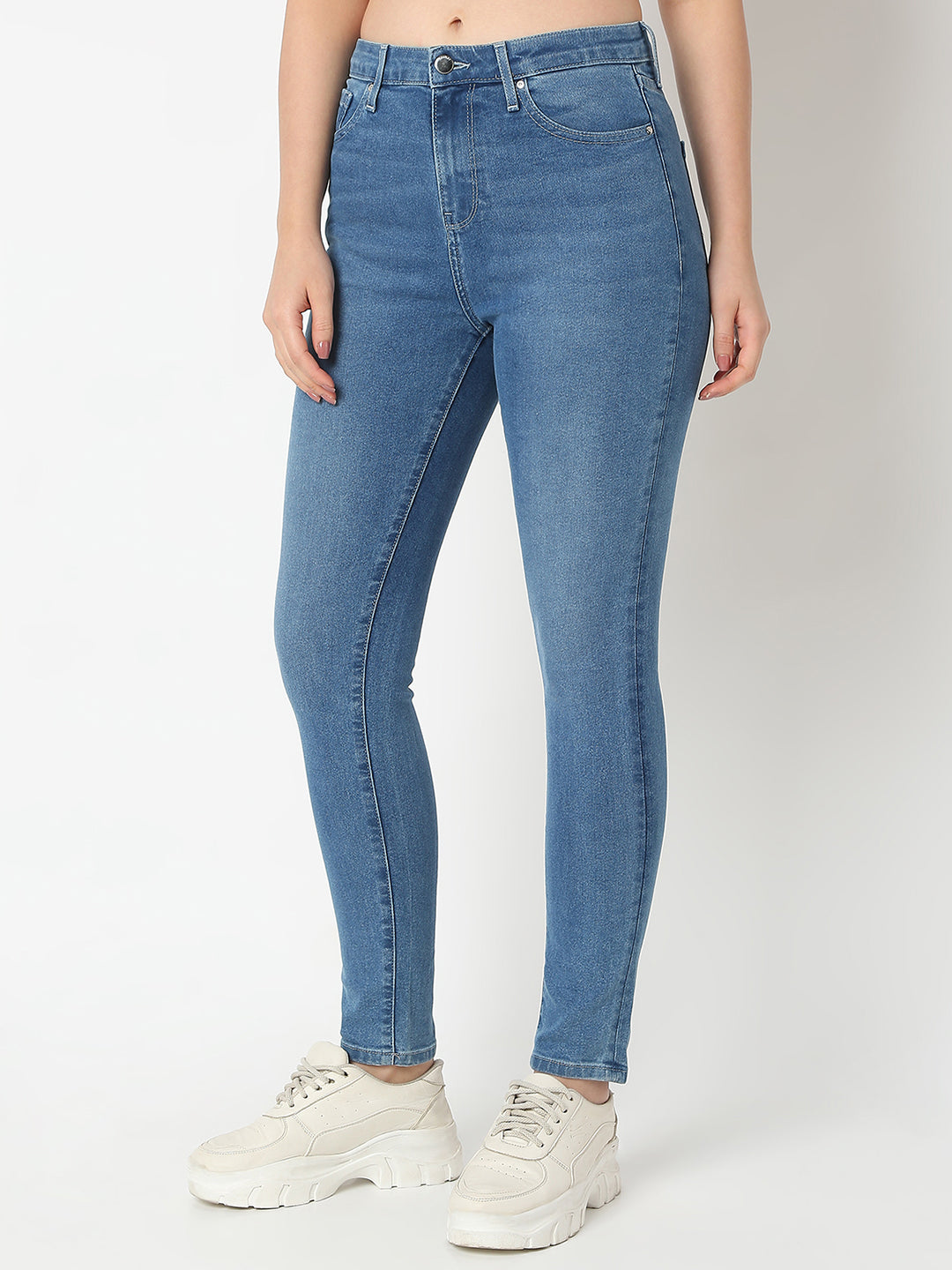 Spykar Super Skinny Fit High-Rise Jeans For Women