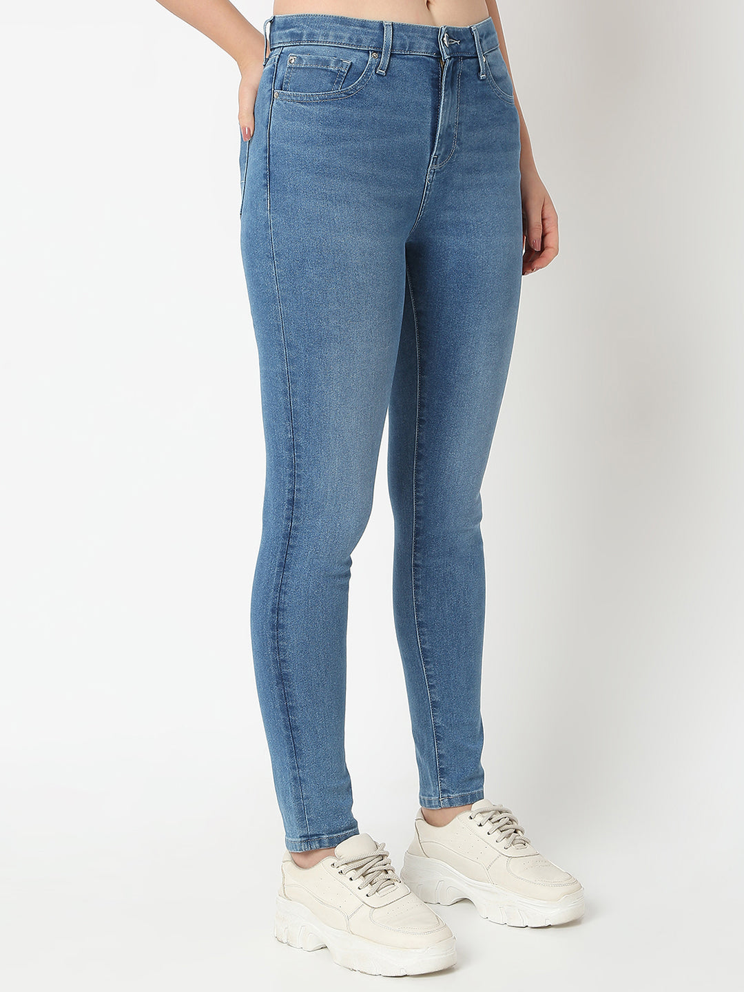 Spykar Super Skinny Fit High-Rise Jeans For Women