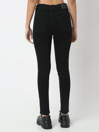 Women Alexa Jeans Super Skinny Fit Jet Black High Rise