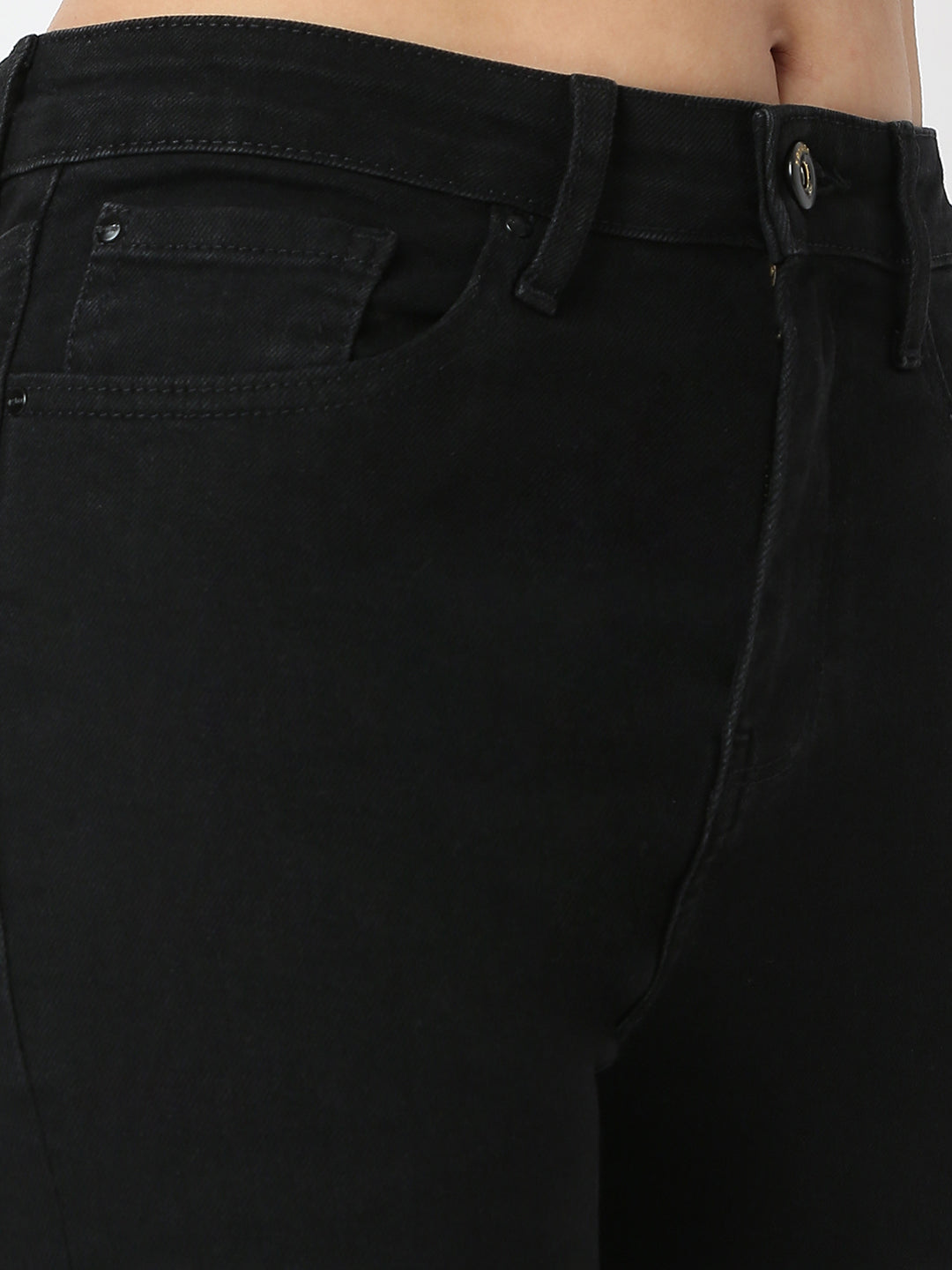 Women Alexa Jeans Super Skinny Fit Jet Black High Rise