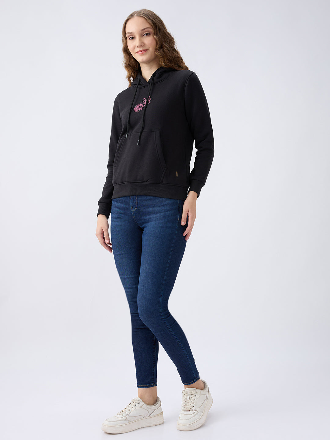 Spykar Dark Blue High Rise Super Skinny Fit Casual Jeans For Women