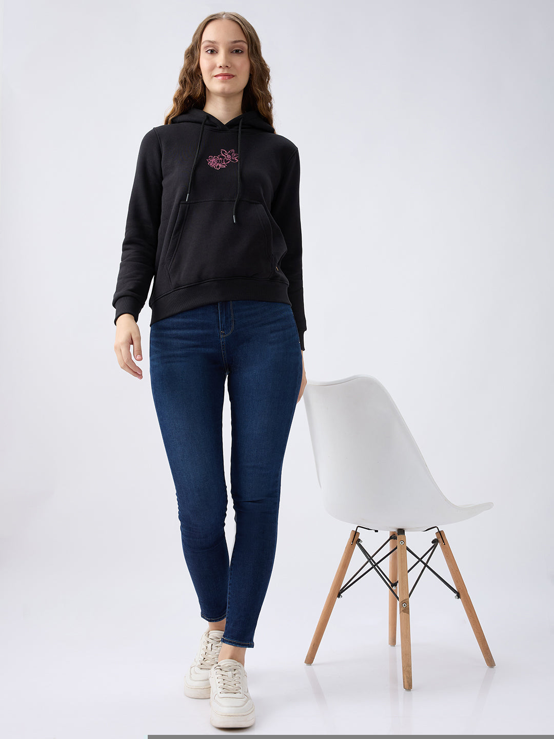 Spykar Dark Blue High Rise Super Skinny Fit Casual Jeans For Women