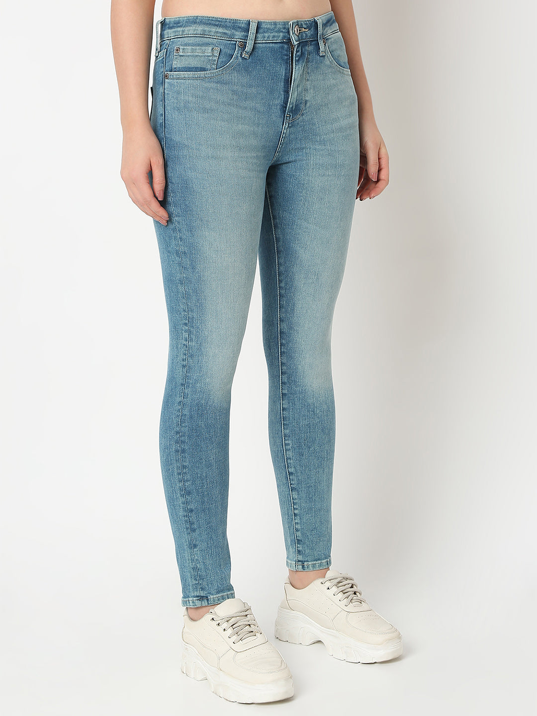 Spykar Super Skinny Fit High-Rise Jeans For Women