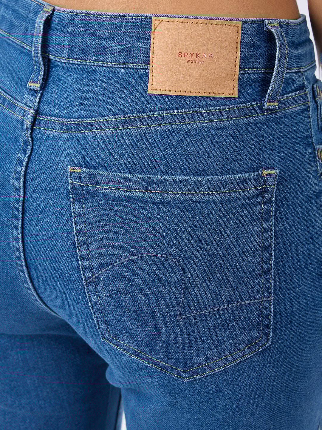 Spykar Light Blue Super Skinny Fit High Rise Jeans For Women