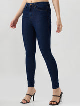 Women Alexa Jeans Super Skinny Fit Dark Blue High Rise
