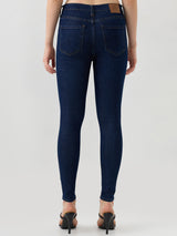 Women Alexa Jeans Super Skinny Fit Dark Blue High Rise