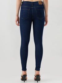 Women Alexa Jeans Super Skinny Fit Dark Blue High Rise