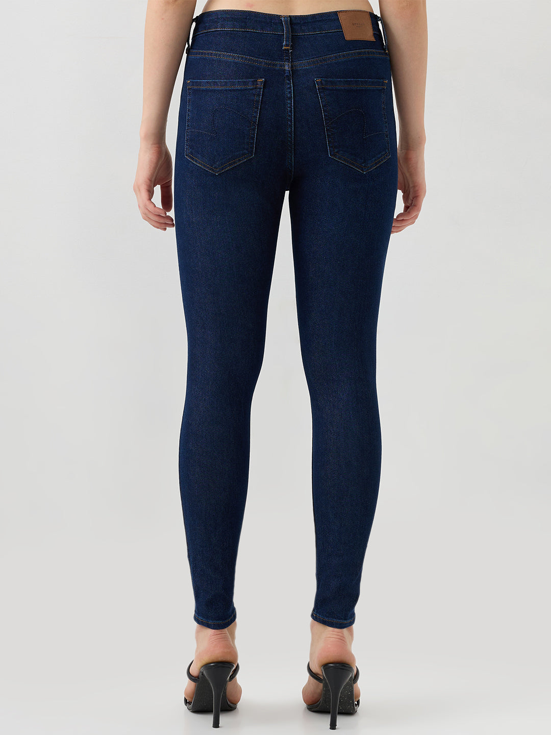 Women Alexa Jeans Super Skinny Fit Dark Blue High Rise