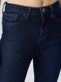 Women Alexa Jeans Super Skinny Fit Dark Blue High Rise
