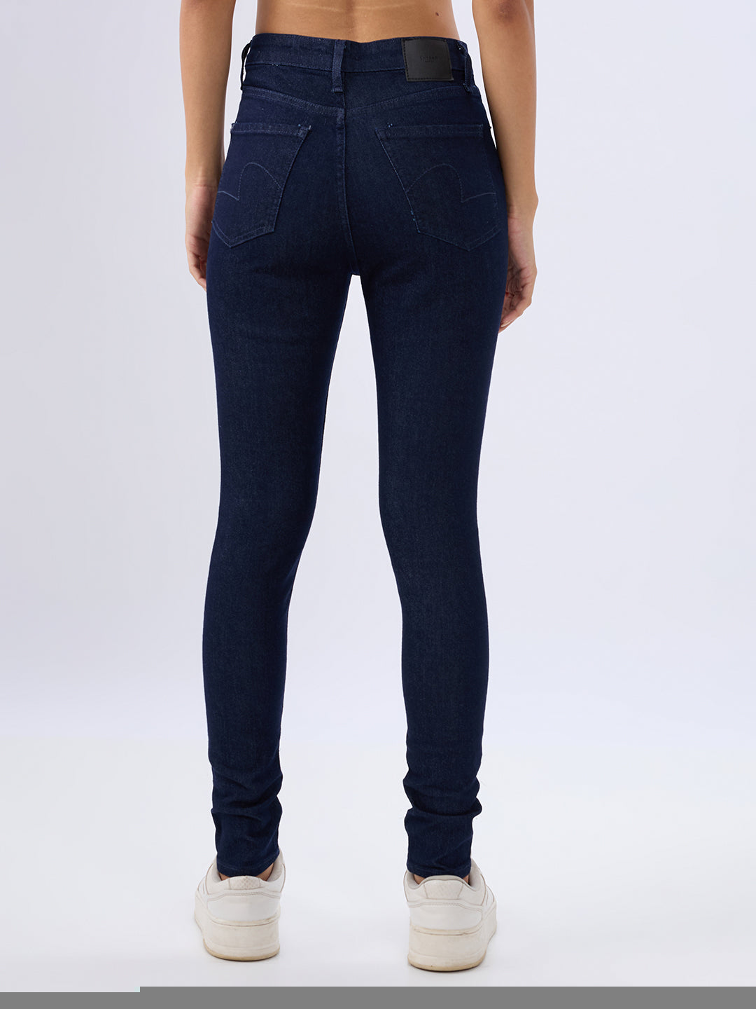 Spykar Raw Blue Super Skinny Fit High Rise Jeans For Women