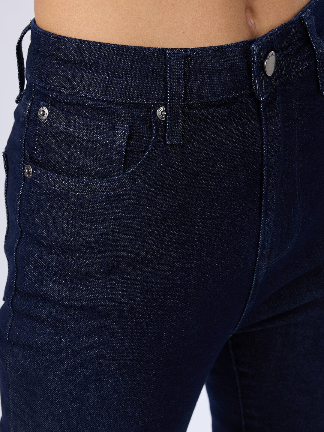 Spykar Raw Blue Super Skinny Fit High Rise Jeans For Women