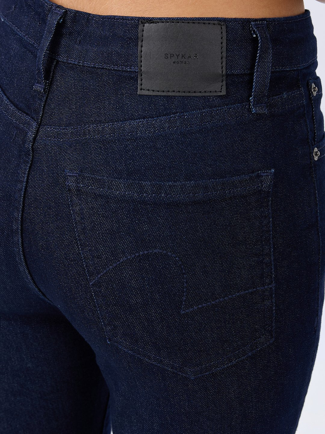 Spykar Raw Blue Super Skinny Fit High Rise Jeans For Women