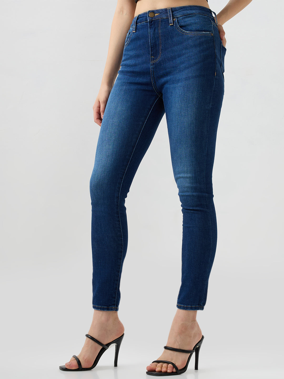 Women Alexa Jeans Super Skinny Fit Blue High Rise
