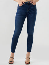 Women Alexa Jeans Super Skinny Fit Dark Blue High Rise