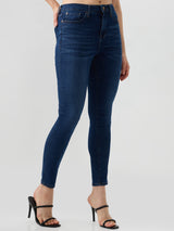 Women Alexa Jeans Super Skinny Fit Dark Blue High Rise