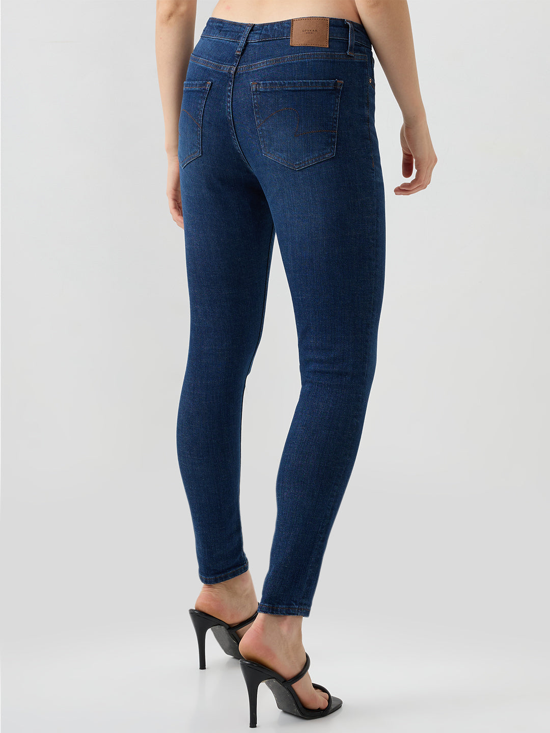 Women Alexa Jeans Super Skinny Fit Dark Blue High Rise